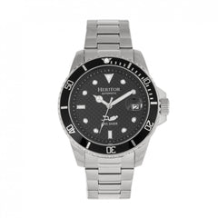 Heritor Automatic Lucius Bracelet Watch w/Date - Silver/Black HERHR7802