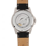 Heritor Automatic Lucius Leather-Band Watch w/Date - Silver/Black HERHR7807
