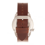 Heritor Automatic Wellington Leather-Band Watch - Brown/Gold/White HERHR8204