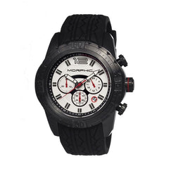 Morphic M27 Series Chronograph Men's Watch w/ Date - Black/White