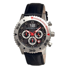 Morphic M33 Series Chronograph Men's Watch w/ Date - Silver/Black MPH3302