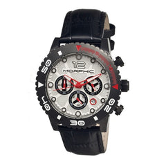 Morphic M33 Series Chronograph Men's Watch w/ Date-Black/Silver MPH3303