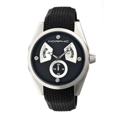 Morphic M34 Series Men's Watch w/ Day/Date - Silver/Black MPH3402