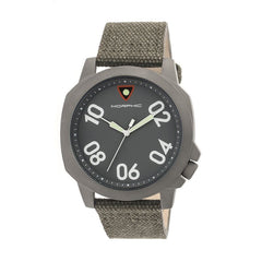 Morphic M41 Series Canvas-Band Men's Watch - Olive/Grey