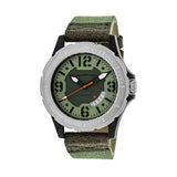 Morphic M47 Series Leather-Band Watch w/ Date - Green/Olive MPH4702