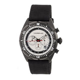 Morphic M53 Series Chronograph Fiber-Weaved Leather-Band Watch w/Date - Black/Silver MPH5304