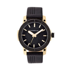 Morphic M54 Series Leather-Band Chronograph Watch - Gold/Black MPH5405