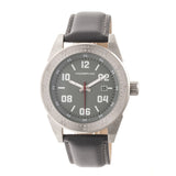 Morphic M63 Series Leather-Band Watch w/Date - Silver/Grey MPH6303