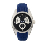 Morphic M34 Series Men's Watch w/ Day/Date - Silver/Blue MPH3409