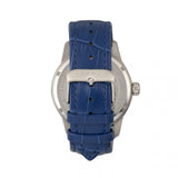 Morphic M56 Series Leather-Band Watch w/Date - Silver/Blue MPH5602