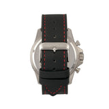 Morphic M57 Series Chronograph Leather-Band Watch - Silver/Black MPH5701