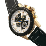 Morphic M57 Series Chronograph Leather-Band Watch - Gold/Black MPH5703