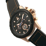 Morphic M57 Series Chronograph Leather-Band Watch - Rose Gold/Black MPH5705