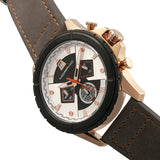 Morphic M57 Series Chronograph Leather-Band Watch - Rose Gold/Grey MPH5707