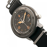 Morphic M58 Series Nato Leather-Band Watch w/ Date - Gunmetal/Black MPH5803