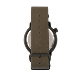 Morphic M58 Series Nato Leather-Band Watch w/ Date - Black/Olive MPH5806