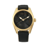Morphic M59 Series Leather-Overlaid Canvas-Band Watch - Gold/Black MPH5904
