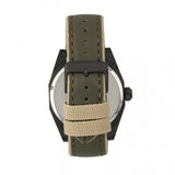 Morphic M59 Series Leather-Overlaid Canvas-Band Watch - Olive MPH5906