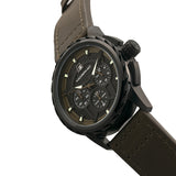 Morphic M61 Series Chronograph Leather-Band Watch w/Date - Black/Olive MPH6106