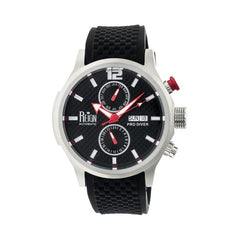 Reign Capetain Automatic Watch w/Day/Date - Silver/Black