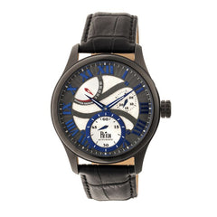 Reign Bhutan Leather-Band Automatic Watch - Black REIRN1603