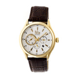 Reign Gustaf Automatic Leather-Band Watch - Brown/Gold REIRN1502
