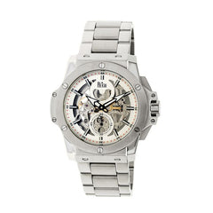Reign Commodus Automatic Skeleton Bracelet Watch - Silver REIRN4006