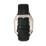 Reign Asher Automatic Sapphire Crystal Leather-Band Watch - Silver/Black REIRN5101