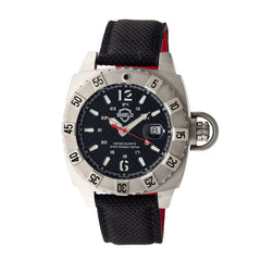 Shield Vujnovich Swiss Men's Diver Watch w/Date - Silver/Black
