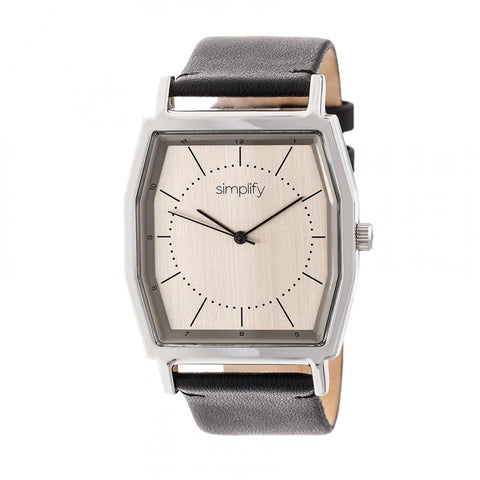 Simplify The 5400 Leather-Band Watch - Bronze/Black SIM5403