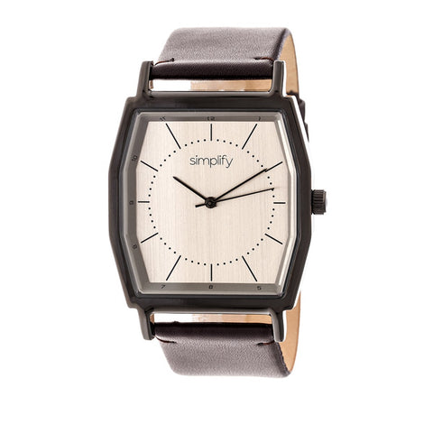 Simplify The 5400 Leather-Band Watch - Bronze/Dark Brown SIM5405