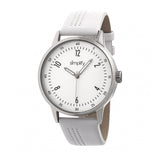Simplify The 5700 Leather-Band Watch - White SIM5701