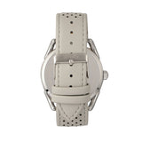 Simplify The 5900 Leather-Band Watch - Silver/Grey SIM5902