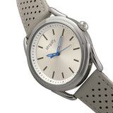 Simplify The 5900 Leather-Band Watch - Silver/Grey SIM5902