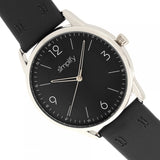 Simplify The 6300 Leather-Band Watch - Black SIM6303
