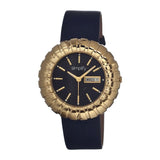 Simplify The 2100 Leather-Band Ladies Watch w/Date - Gold/Black SIM2104