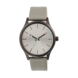 Simplify The 2400 Leather-Band Unisex Watch - Black/Grey SIM2403