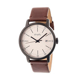 Simplify The 2500 Leather-Band Men's Watch w/ Date - Brown SIM2504
