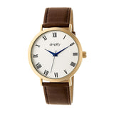 Simplify The 2900 Leather-Band Watch - Gold/Brown SIM2903