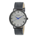 Simplify The 2900 Leather-Band Watch - Black/Charcoal SIM2906
