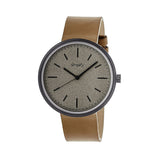 Simplify The 3000 Leather-Band Watch - Camel SIM3007