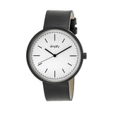 Simplify The 3000 Leather-Band Watch - Charcoal SIM3008