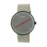 Simplify The 4100 Leather-Band Watch - Black/Grey SIM4102