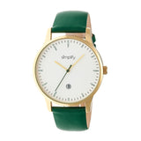 Simplify The 4300 Leather-Band Watch w/Date - Gold/Green SIM4305