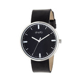 Simplify The 4500 Leather-Band Watch - Silver/Black SIM4501