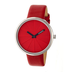 Simplify The 4000 Leather-Band Watch - Red SIM4003