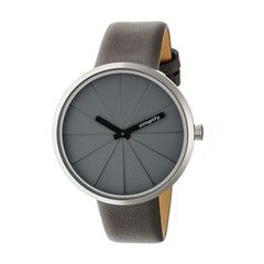 Simplify The 4000 Leather-Band Watch - Grey SIM4004