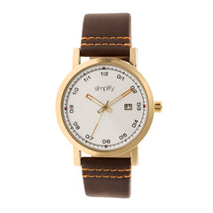 Simplify The 5300 Strap Watch - Gold/Brown SIM5304