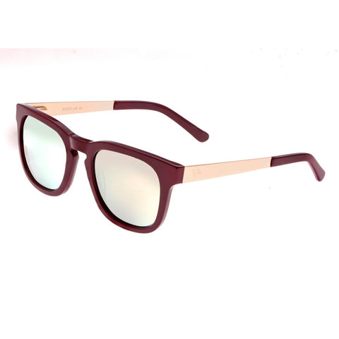 Sixty One Twinbow Polarized Sunglasses - Burgandy/Gold SIXS132GD