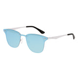 Sixty One Infinity Polarized Sunglasses - Silver/Light Blue SIXS142LB